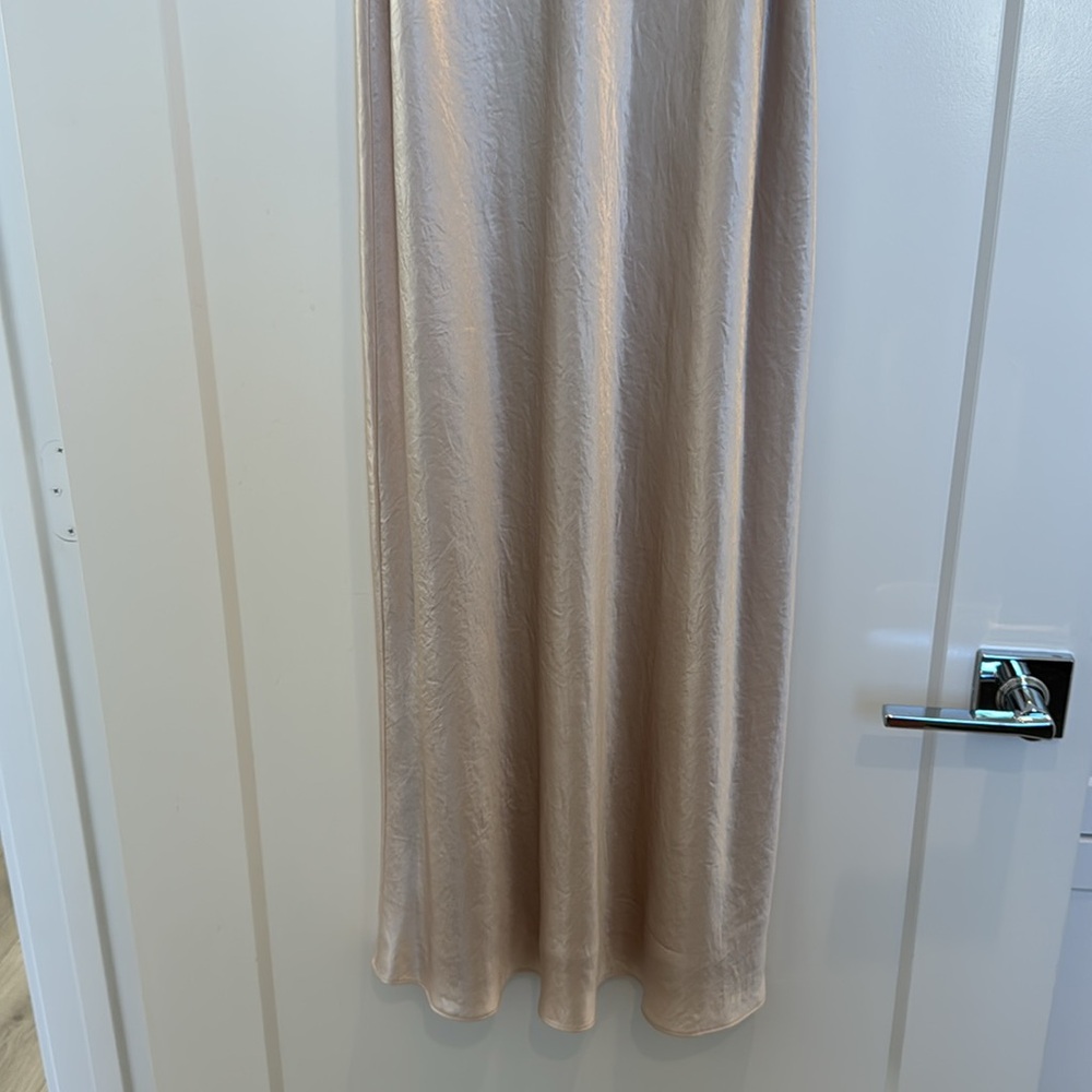 Vince Champagne Beige satin Slip Dress - Picture 3 of 8